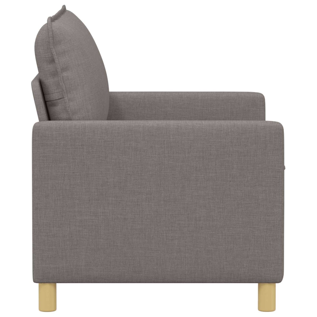 vidaXL Καναπές Taupe 126 x 81 x 87,5 εκ Ύφασμα
