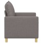 vidaXL Καναπές Taupe 126 x 81 x 87,5 εκ Ύφασμα
