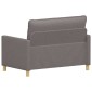 vidaXL Καναπές Taupe 126 x 81 x 87,5 εκ Ύφασμα