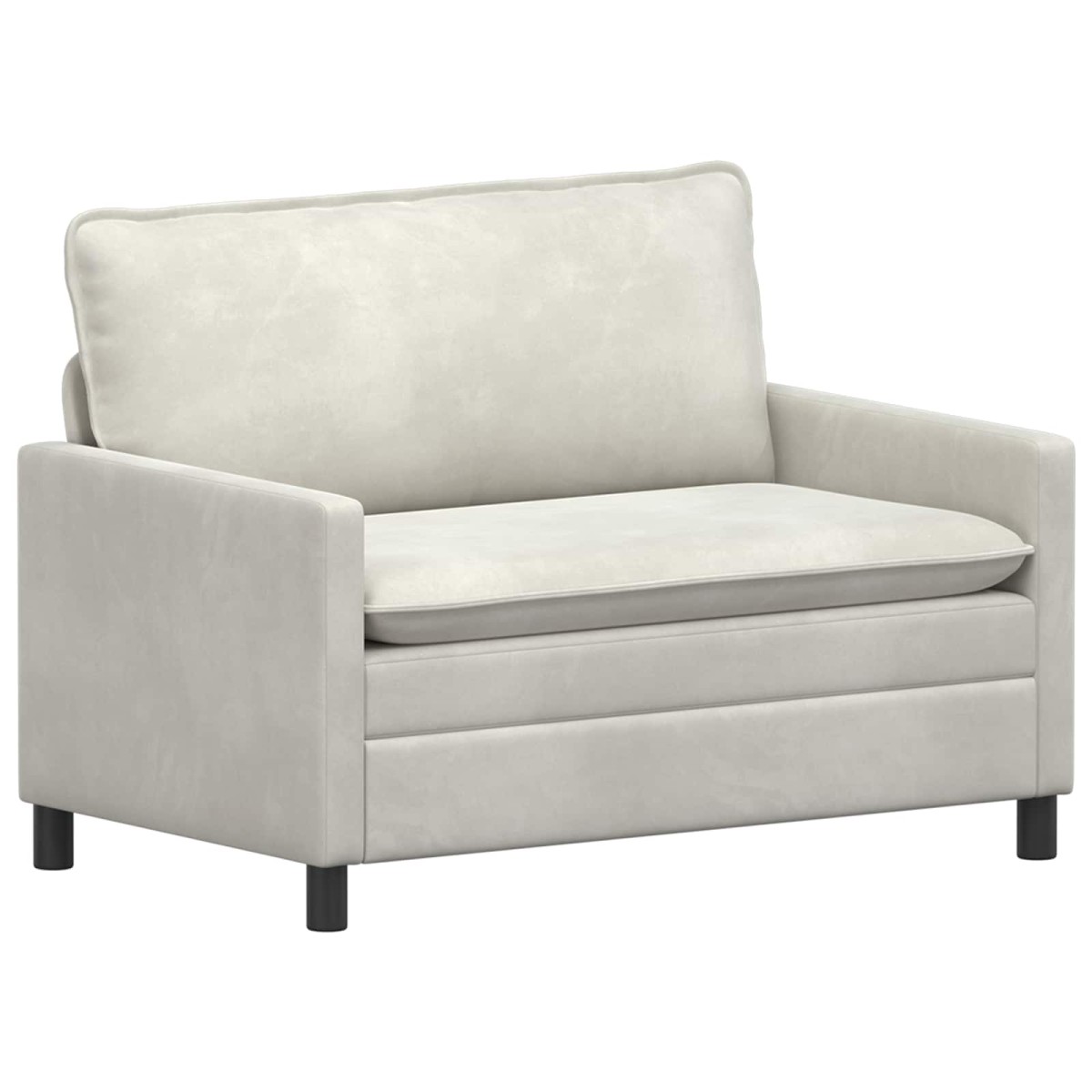 vidaXL Καναπές Κρεμ 126 x 81 x 87,5 εκ Βελούδο