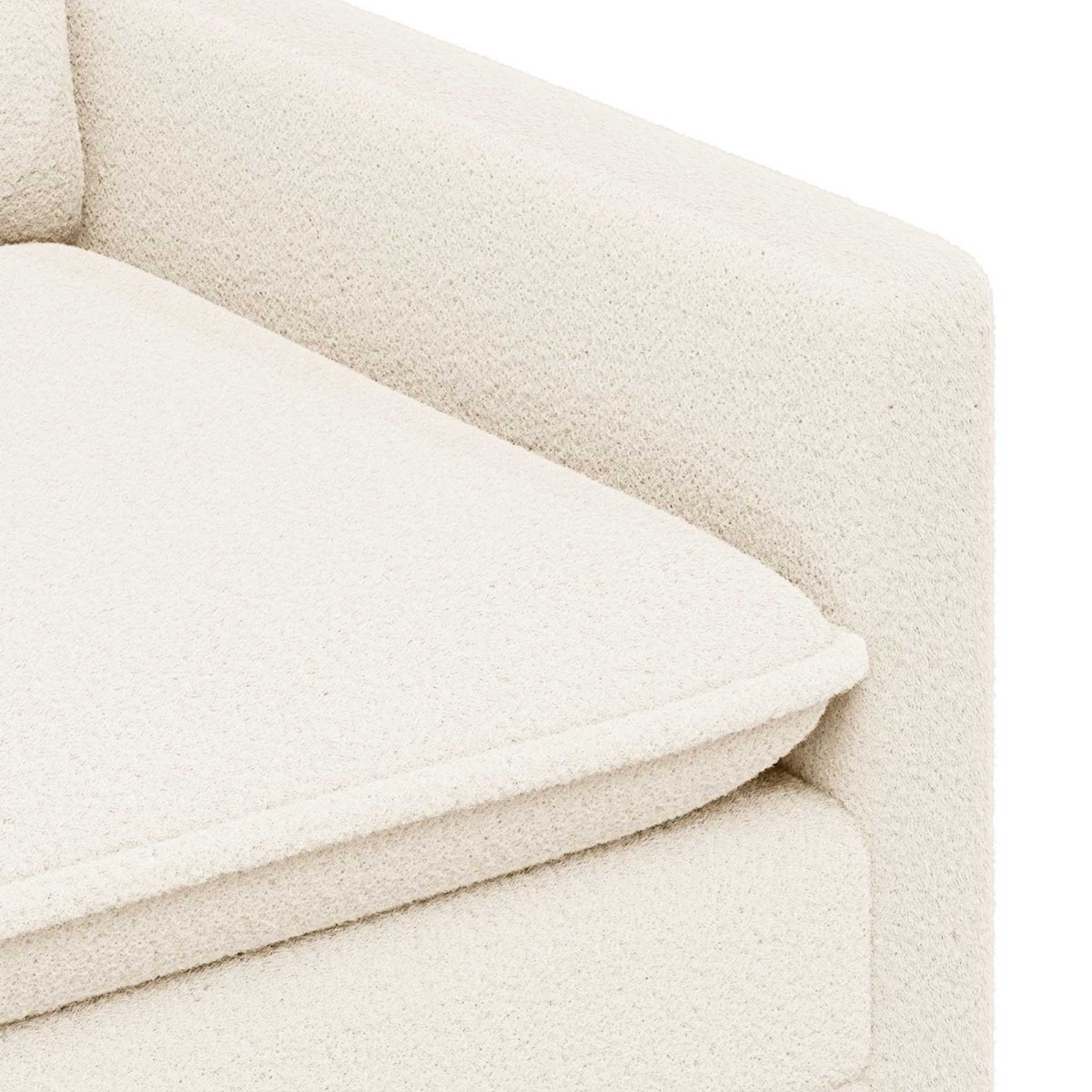 vidaXL Καναπές Κρεμ 126 x 81 x 87,5 εκ Ύφασμα