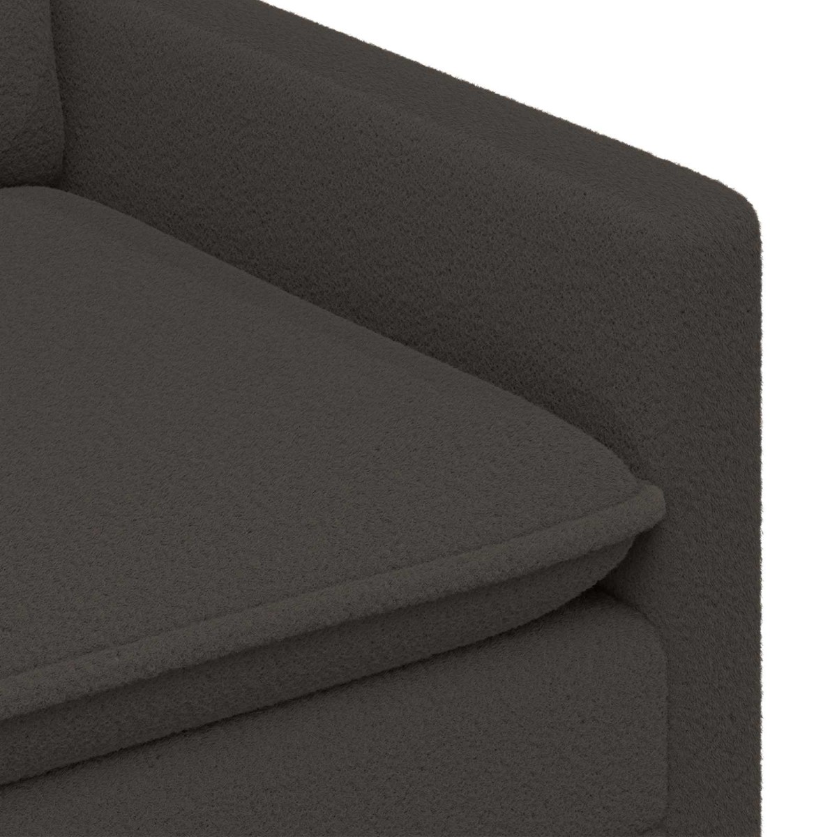 vidaXL Καναπές Σκούρο Γκρι 126 x 81 x 87,5 εκ Ύφασμα