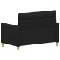 vidaXL Καναπές Μαύρο 126 x 81 x 87,5 εκ Ύφασμα