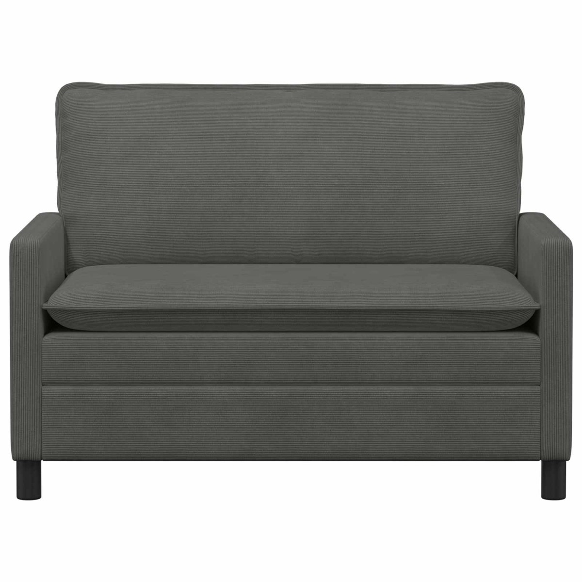 vidaXL Καναπές Σκούρο Γκρι 126 x 81 x 87,5 εκ Ύφασμα
