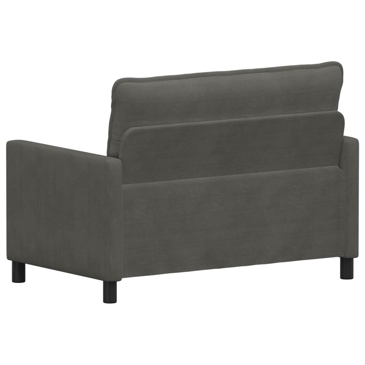 vidaXL Καναπές Σκούρο Γκρι 126 x 81 x 87,5 εκ Ύφασμα