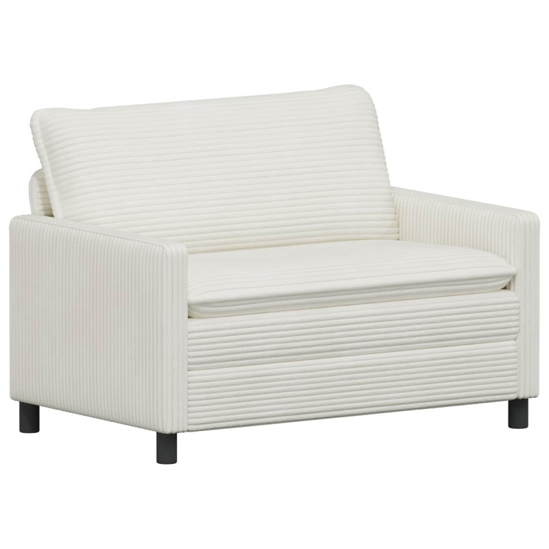 vidaXL Καναπές Κρεμ 126 x 81 x 87,5 εκ Πολυεστέρας