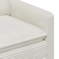 vidaXL Καναπές Κρεμ 126 x 81 x 87,5 εκ Πολυεστέρας