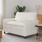 vidaXL Καναπές Κρεμ 126 x 81 x 87,5 εκ Πολυεστέρας