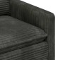 vidaXL Καναπές Ανθρακί 126 x 81 x 87,5 εκ Πολυεστέρας