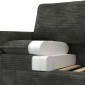 vidaXL Καναπές Ανθρακί 126 x 81 x 87,5 εκ Πολυεστέρας