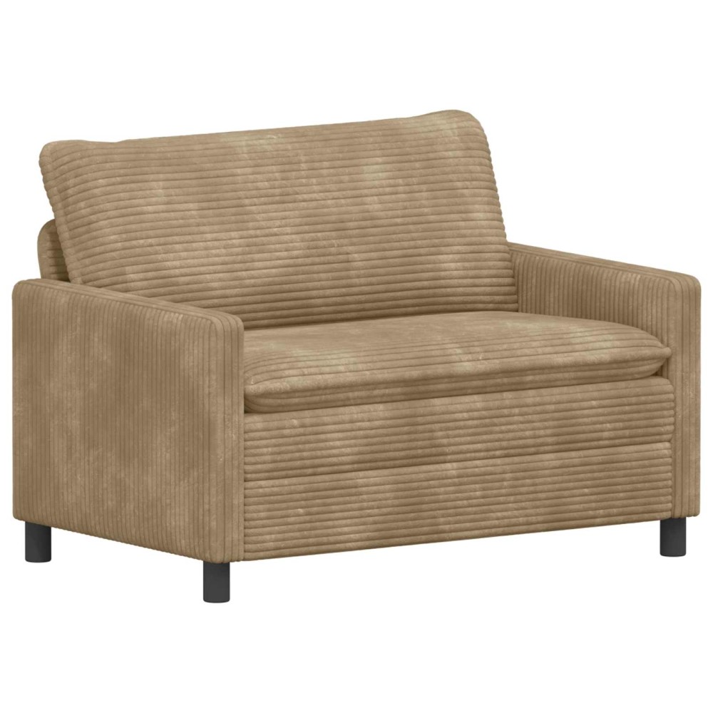 vidaXL Καναπές Taupe 126 x 81 x 87,5 εκ Πολυεστέρας