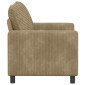 vidaXL Καναπές Taupe 126 x 81 x 87,5 εκ Πολυεστέρας
