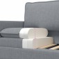 vidaXL Καναπές Ανοιχτό γκρι 156 x 81 x 87,5 εκ Ύφασμα