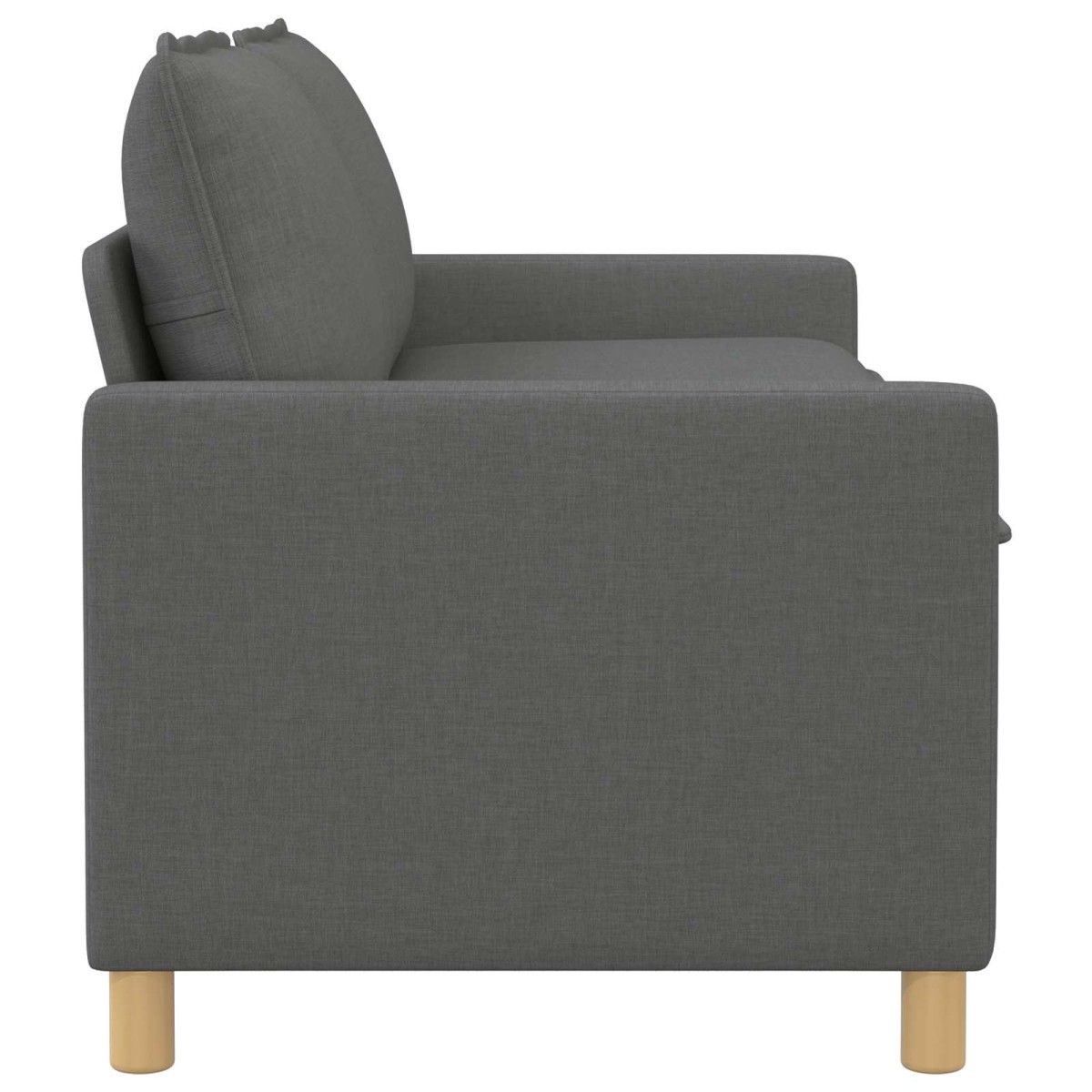 vidaXL Καναπές Σκούρο Γκρι 156 x 81 x 87,5 εκ Ύφασμα
