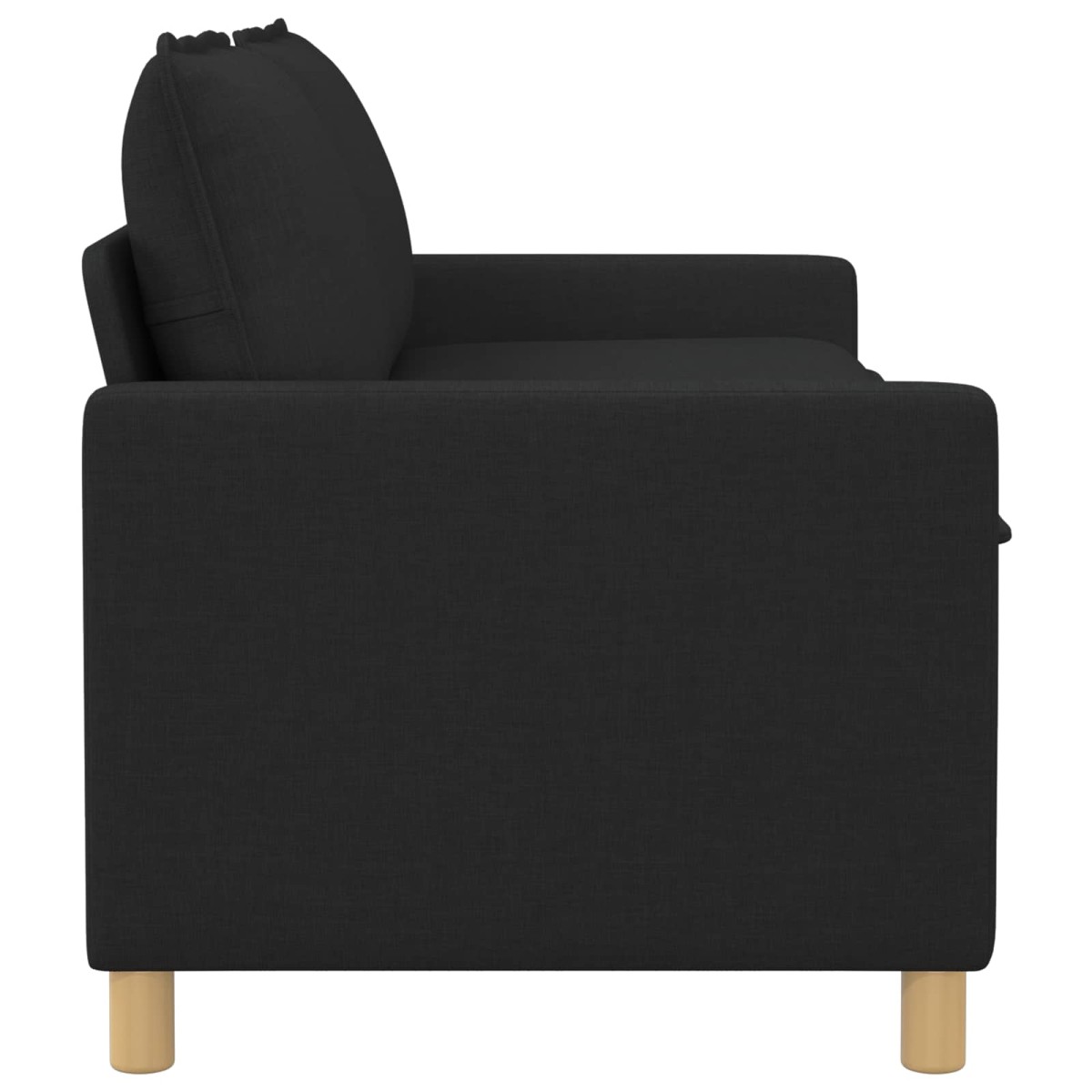 vidaXL Καναπές Μαύρο 156 x 81 x 87,5 εκ Ύφασμα