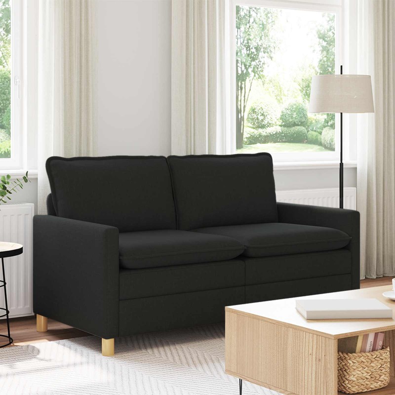 vidaXL Καναπές Μαύρο 156 x 81 x 87,5 εκ Ύφασμα