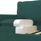 vidaXL Καναπές Σκούρο Πράσινο 156 x 81 x 87,5 εκ Ύφασμα