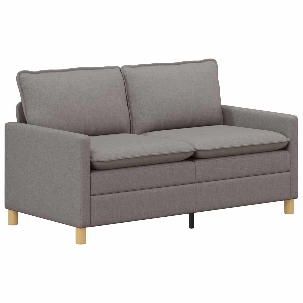 vidaXL Καναπές Taupe 156 x 81 x 87,5 εκ Ύφασμα