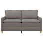 vidaXL Καναπές Taupe 156 x 81 x 87,5 εκ Ύφασμα