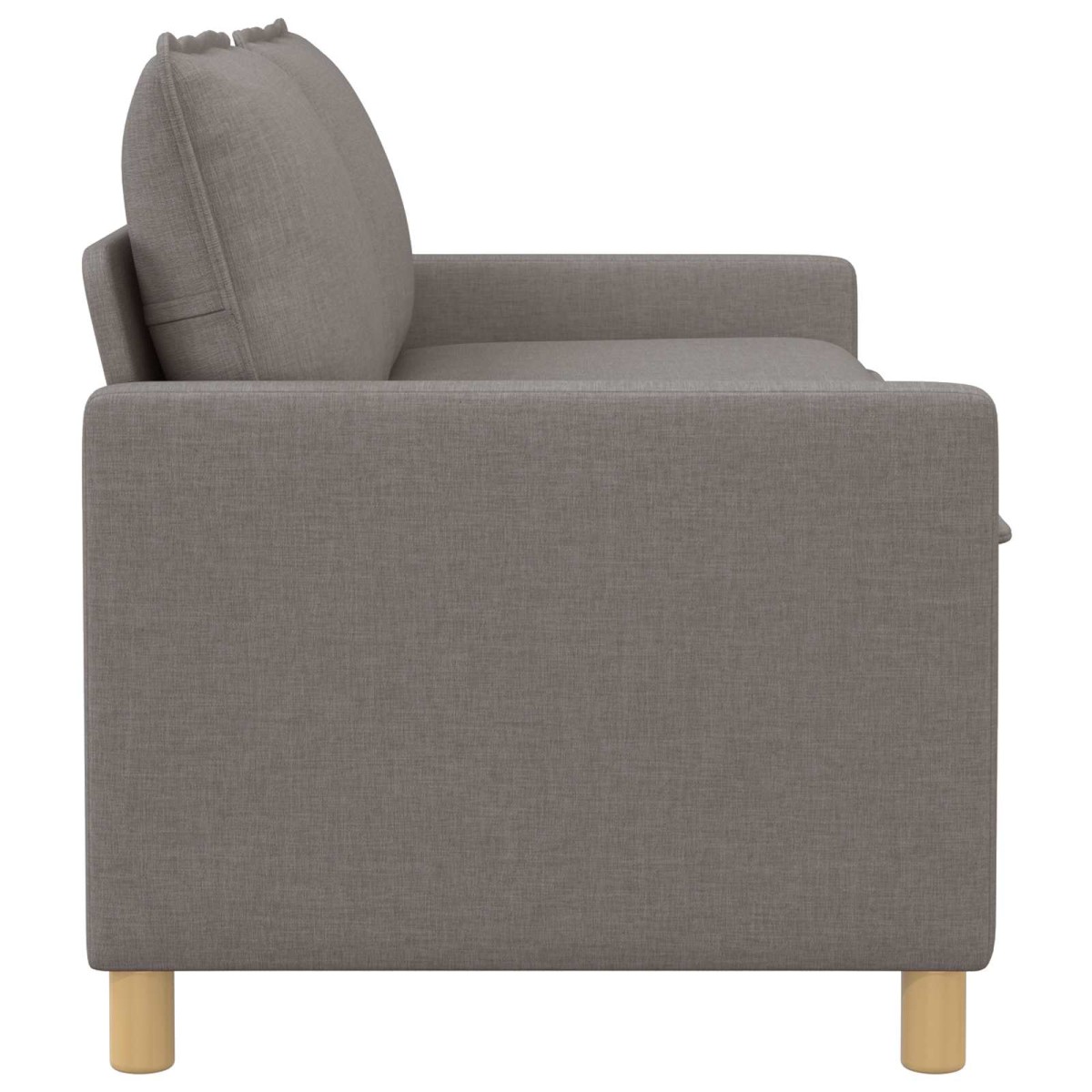vidaXL Καναπές Taupe 156 x 81 x 87,5 εκ Ύφασμα