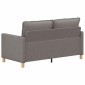vidaXL Καναπές Taupe 156 x 81 x 87,5 εκ Ύφασμα