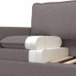 vidaXL Καναπές Taupe 156 x 81 x 87,5 εκ Ύφασμα