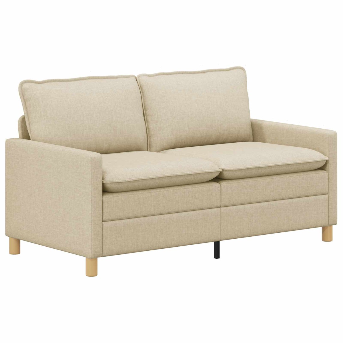vidaXL Καναπές Κρεμ 156 x 81 x 87,5 εκ Ύφασμα