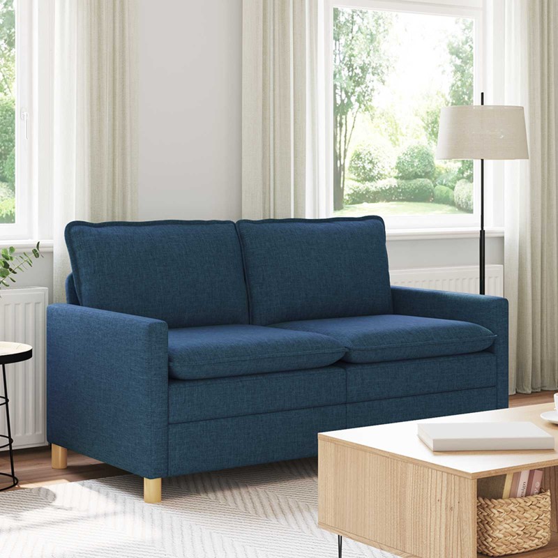 vidaXL Καναπές Μπλε 156 x 81 x 87,5 εκ Ύφασμα