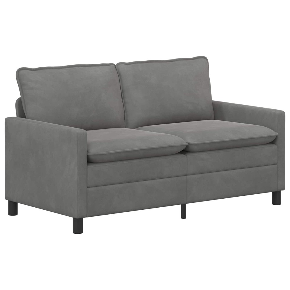 vidaXL Καναπές Σκούρο γκρι 156 x 81 x 87,5 εκ Βελούδο
