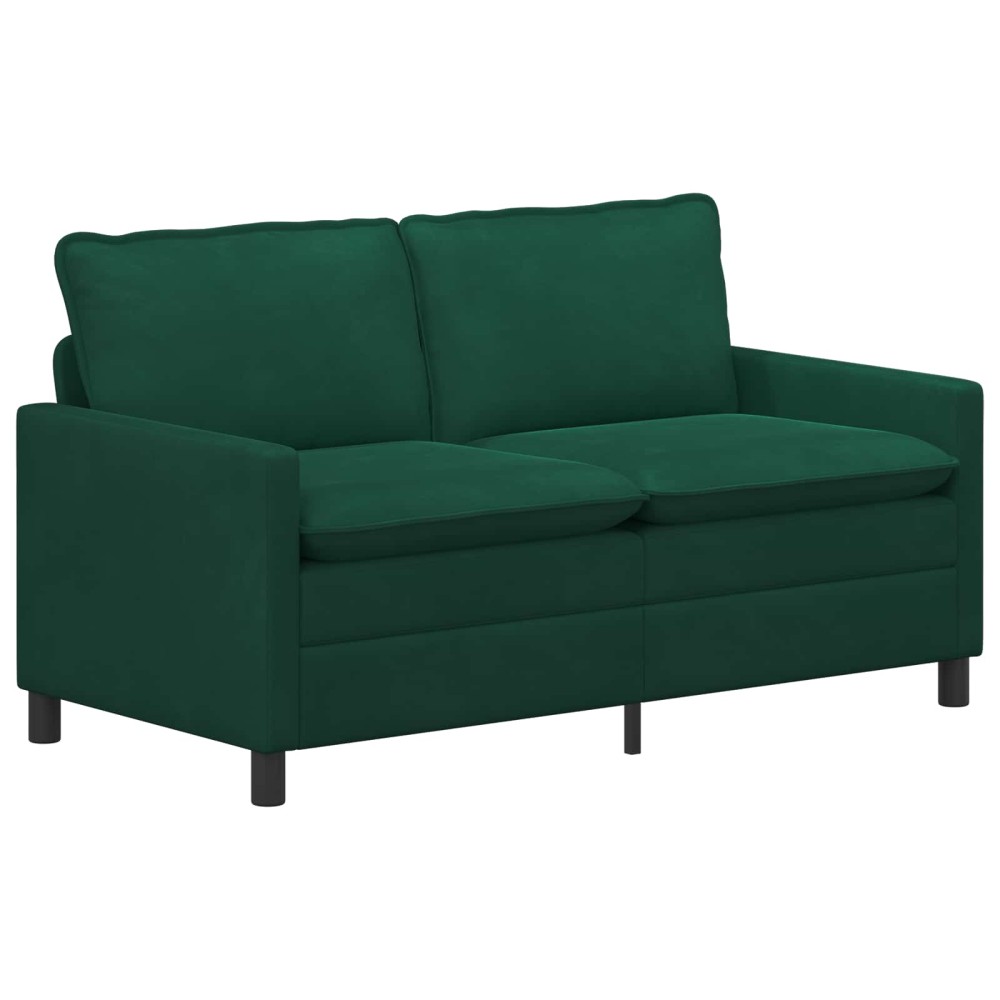 vidaXL Καναπές Σκούρο Πράσινο 156 x 81 x 87,5 εκ Βελούδο