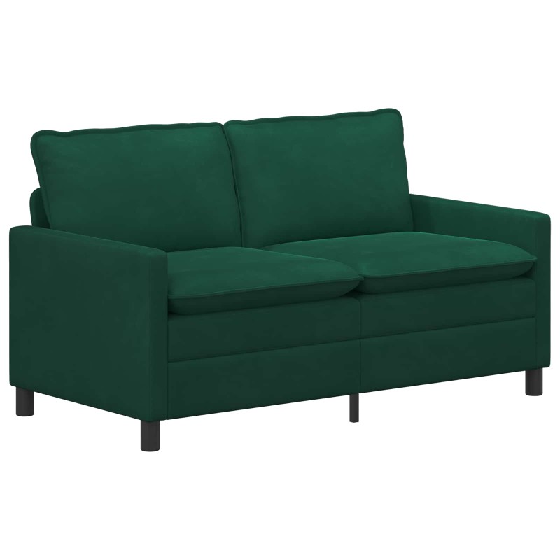 vidaXL Καναπές Σκούρο Πράσινο 156 x 81 x 87,5 εκ Βελούδο