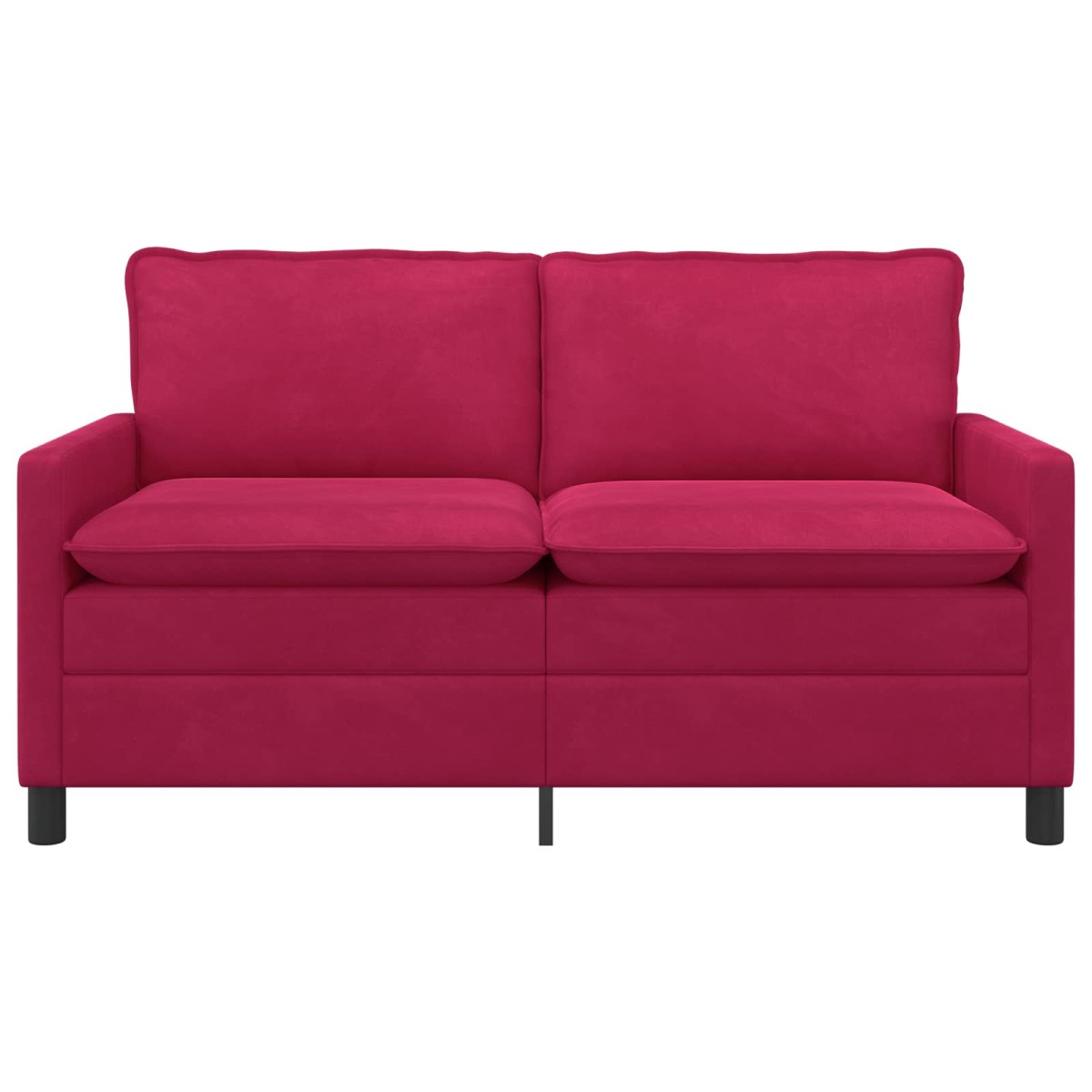 vidaXL Καναπές Κόκκινο 156 x 81 x 87,5 εκ Βελούδο