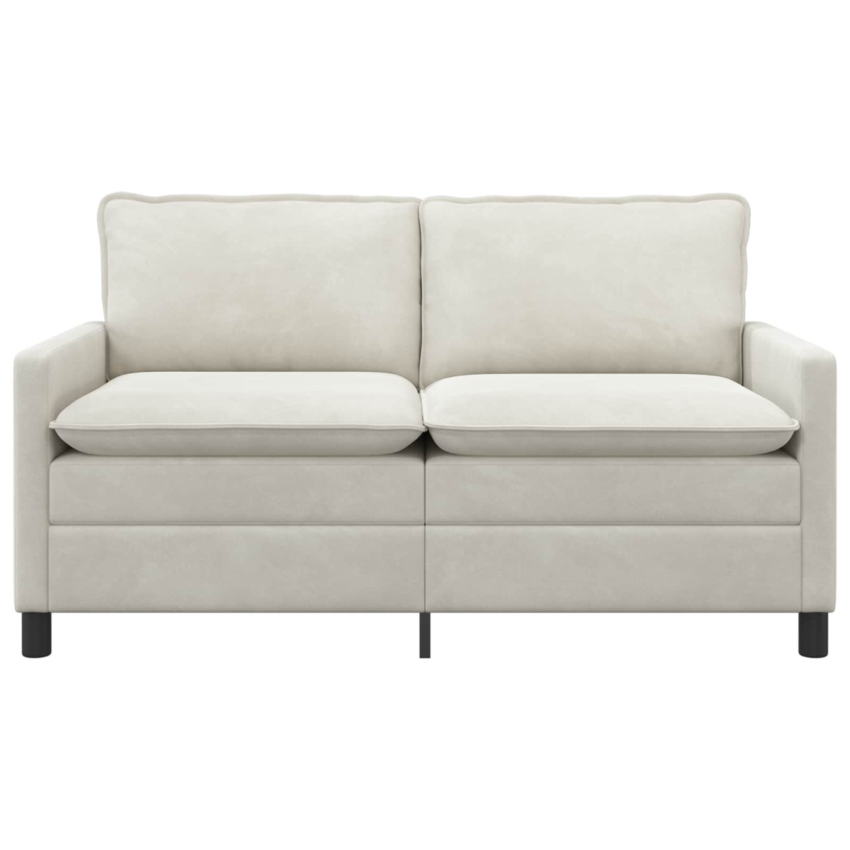 vidaXL Καναπές Κρεμ 156 x 81 x 87,5 εκ Βελούδο