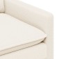 vidaXL Καναπές Κρεμ 156 x 81 x 87,5 εκ Ύφασμα