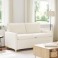 vidaXL Καναπές Κρεμ 156 x 81 x 87,5 εκ Ύφασμα