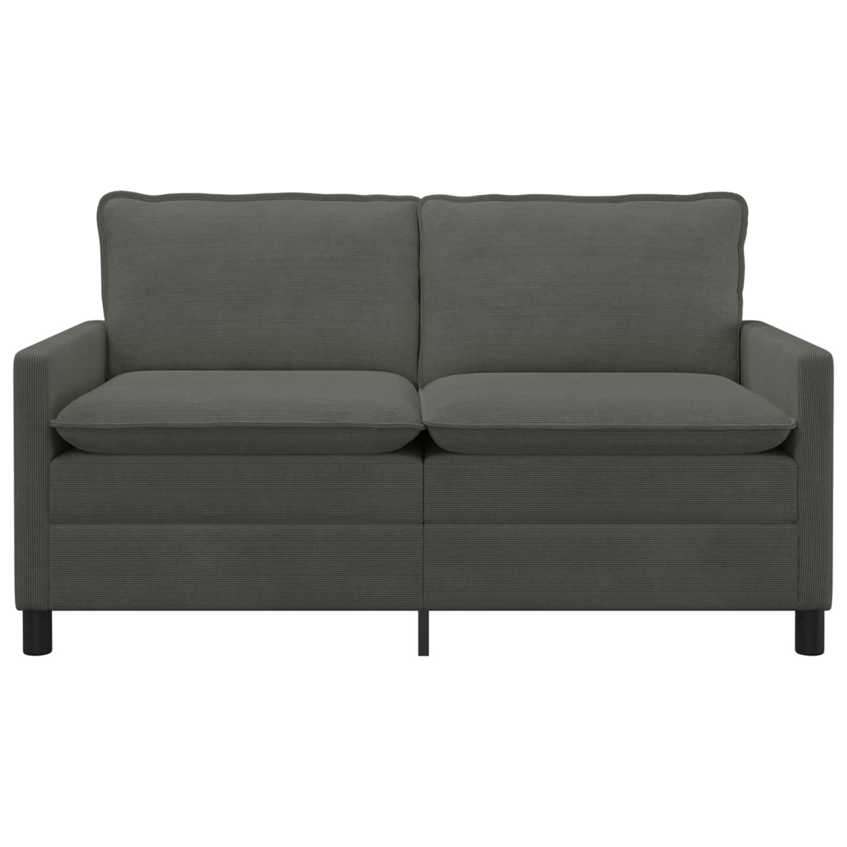 vidaXL Καναπές Σκούρο Γκρι 156 x 81 x 87,5 εκ Ύφασμα