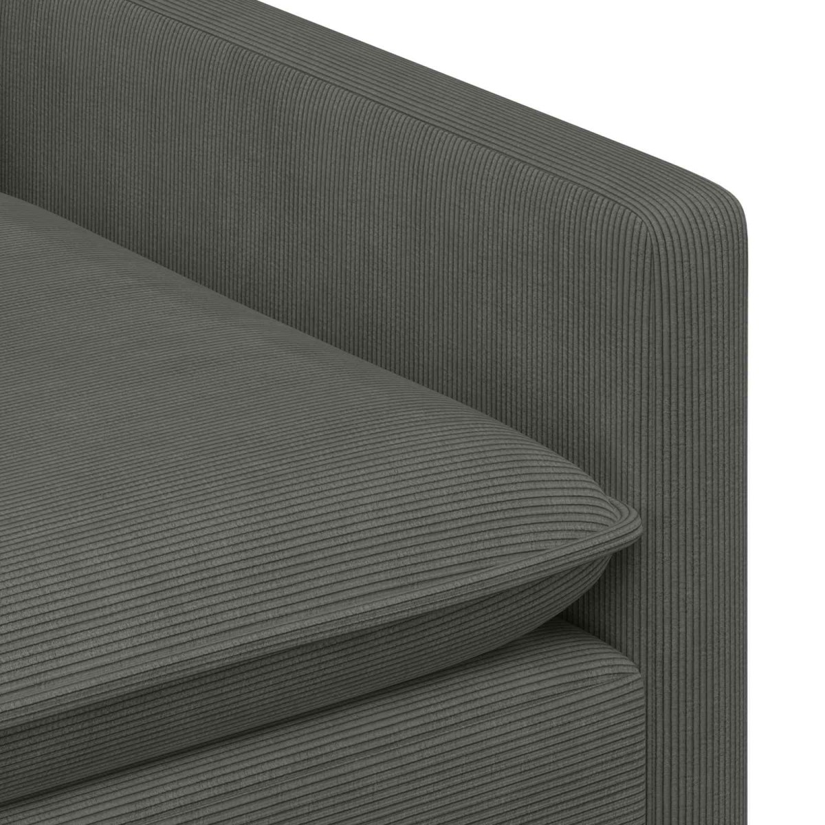 vidaXL Καναπές Σκούρο Γκρι 156 x 81 x 87,5 εκ Ύφασμα