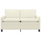 vidaXL Καναπές Κρεμ 156 x 81 x 87,5 εκ Ύφασμα