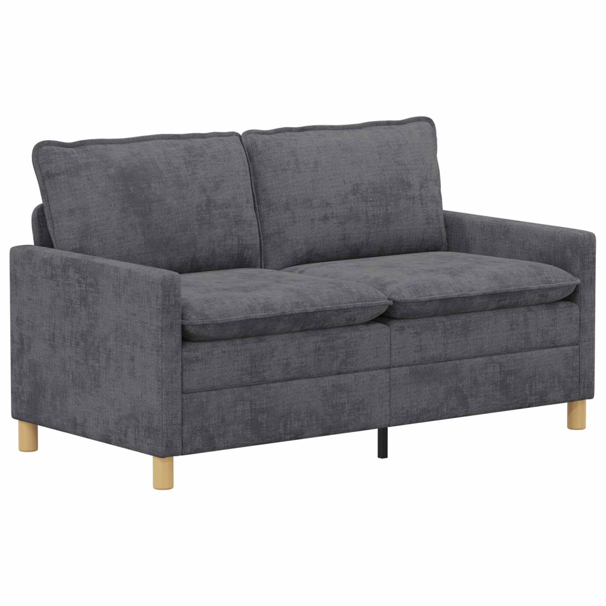 vidaXL Καναπές Σκούρο Γκρι 156 x 81 x 87,5 εκ Πολυεστέρας
