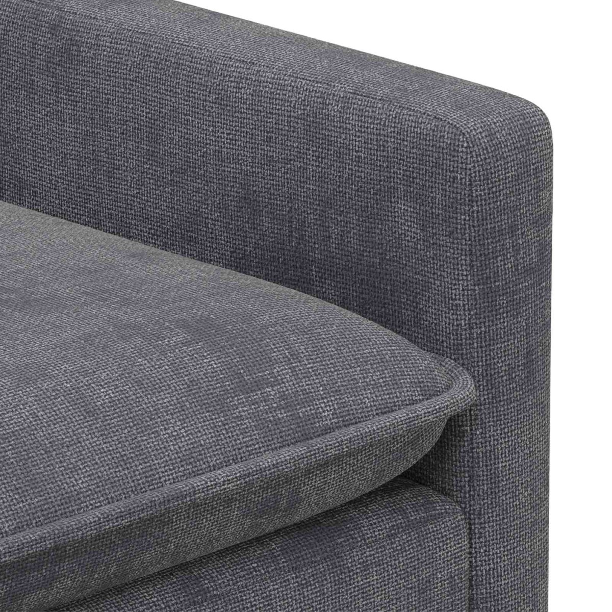 vidaXL Καναπές Σκούρο Γκρι 156 x 81 x 87,5 εκ Πολυεστέρας