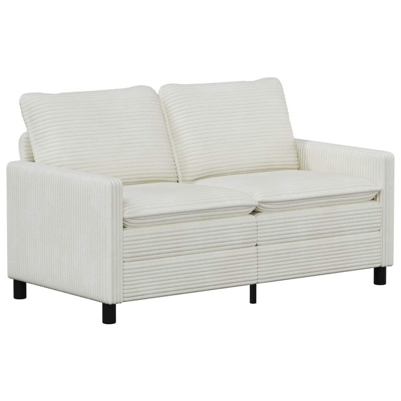 vidaXL Καναπές Κρεμ 156 x 81 x 87,5 εκ Πολυεστέρας