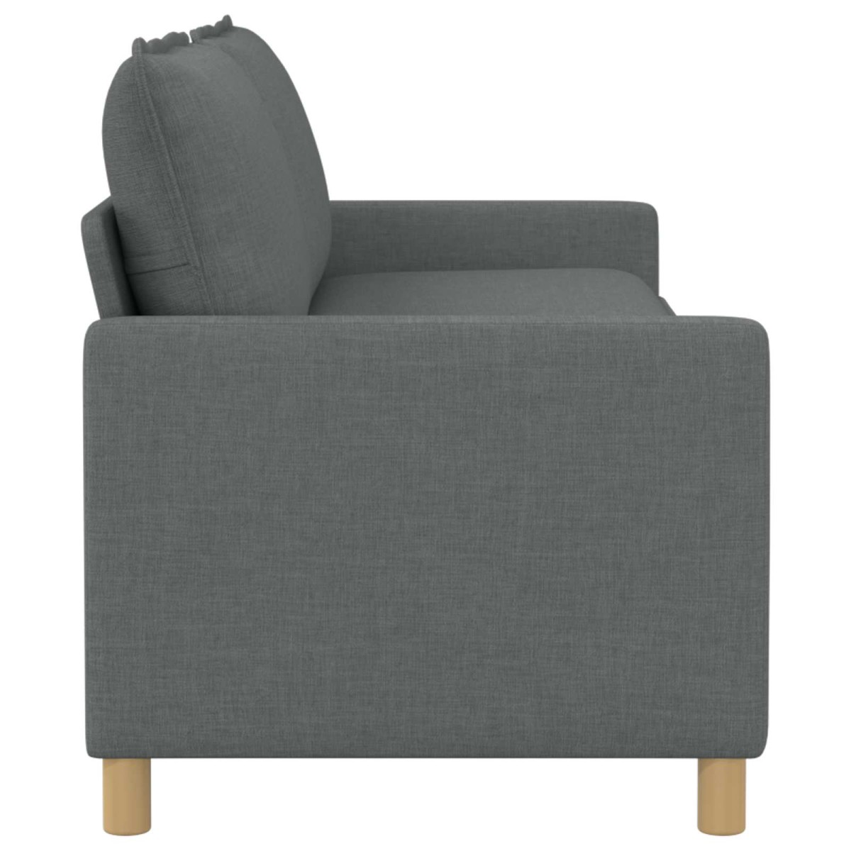 vidaXL Καναπές Σκούρο Γκρι 196 x 81 x 87,5 εκ. Ύφασμα