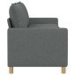vidaXL Καναπές Σκούρο Γκρι 196 x 81 x 87,5 εκ. Ύφασμα