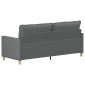 vidaXL Καναπές Σκούρο Γκρι 196 x 81 x 87,5 εκ. Ύφασμα