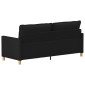 vidaXL Καναπές Μαύρο 196 x 81 x 87,5 εκ. Ύφασμα