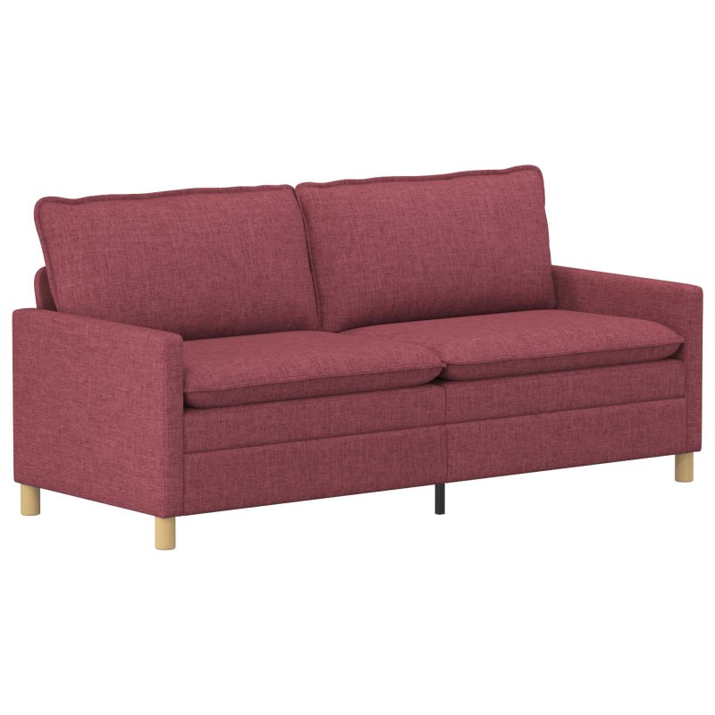 vidaXL Καναπές Κόκκινο 196 x 81 x 87,5 εκ. Ύφασμα