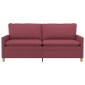 vidaXL Καναπές Κόκκινο 196 x 81 x 87,5 εκ. Ύφασμα