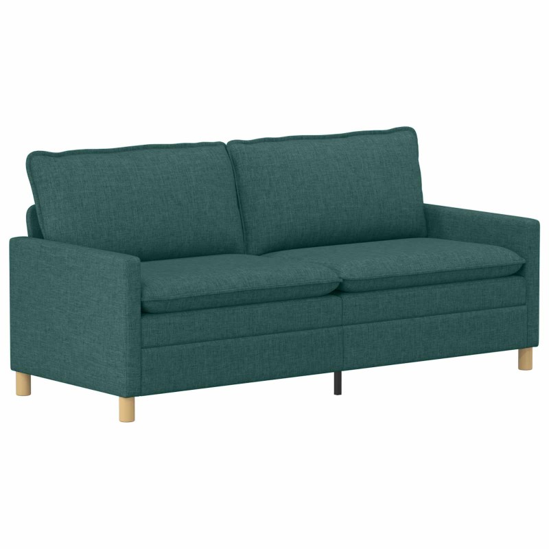 vidaXL Καναπές Σκούρο Πράσινο 196 x 81 x 87,5 εκ. Ύφασμα