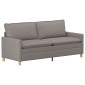 vidaXL Καναπές Taupe 196 x 81 x 87,5 εκ. Ύφασμα