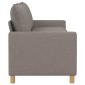 vidaXL Καναπές Taupe 196 x 81 x 87,5 εκ. Ύφασμα